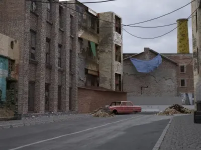 Abandoned Street 3D model