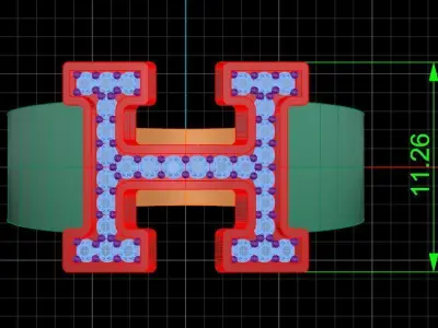 Jewelry ring 461 3D print model