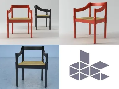 Carimate chair 3D model