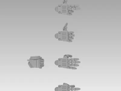 Armored Fists And Gauntlets For Questing Knights 3D print model