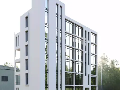 Building 01 Low-poly 3D model purchase