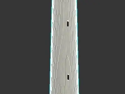 Central Asia Persia Minaret 3D model