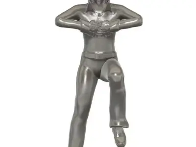 Hiroshi Shiba Jeeg Robot steel trasformation 3D print model