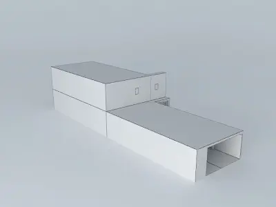 Silent Hill Abandoned corridor Door Segment 3D model