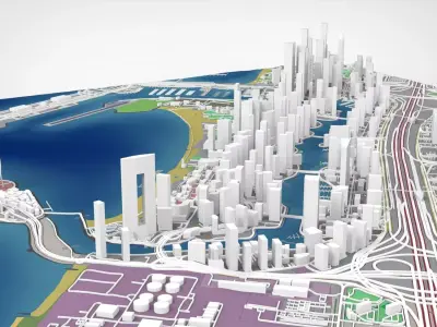 Dubai Marina United Arab Emirates  3D model