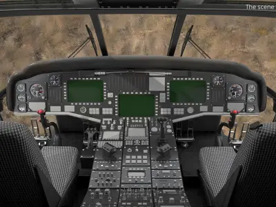  Sikorsky UH 60 Black Hawk Helicopter US Army Green Rigged 