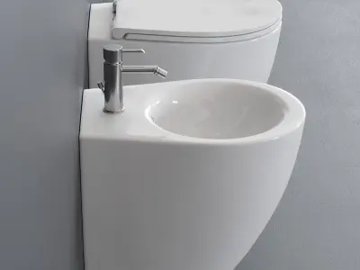 Esedra by SDR Ceramiche Bull 500 WC Low-poly 3D model