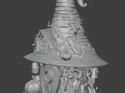 Witch House Miniature Fantasy Cottage 3D print model