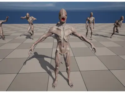 Snork Game Ready Low-poly 3D model