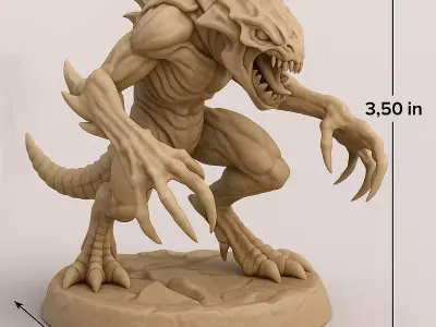BURROW STALKER  Alien Tunnel Predator STL Pack 6 Dynamic Poses  3D print model