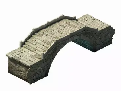Peach Blossom Island - Stone Bridge 101 3D model