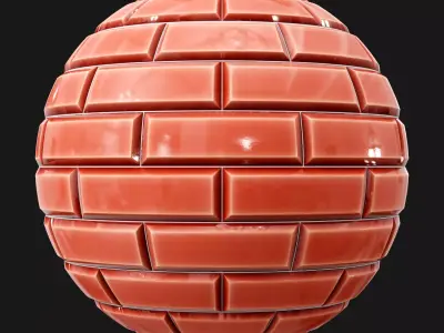 Tiles Ceramic Beveled 01 PBR Material Texture