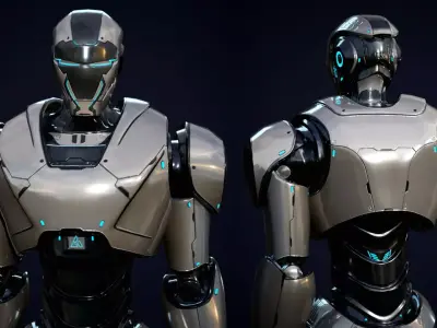 Robot 4 Low-poly 3D model purchase