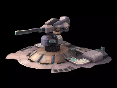 Machinery - Turret 01 3D model