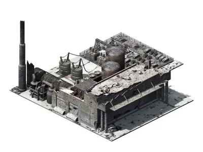 War-city-scars 07 3D model