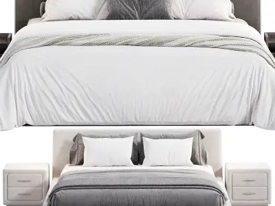Louis Bed by Meridiani 3D model