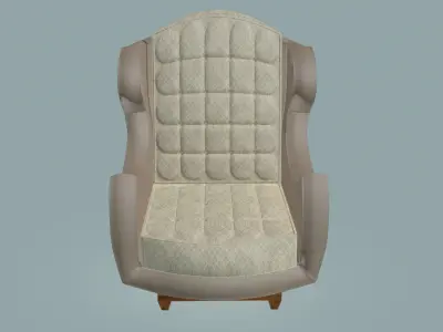 Wingback wholes Armchair 3D model