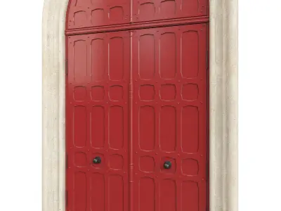 Entrance classic door 73 3D model