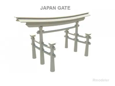 Japan Gate 3D model