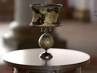 Lampshade-GL01-Golden Low-poly 3D model