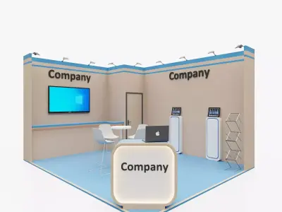 Exhibition stand 8 3D model