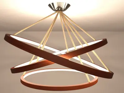 Modern Chandelier 3D model 5