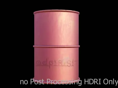 Oil Barrel Low Poly Game ready Low-poly 3D model