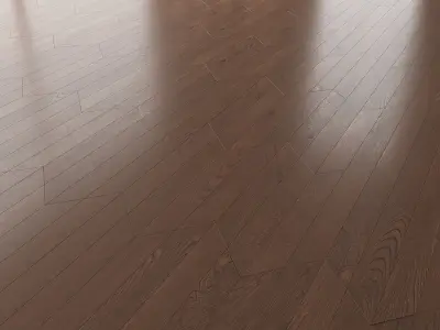 Parquet Oak Seal Brown WWL set 6 3D model