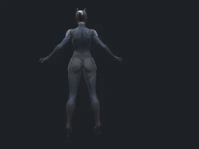 catwoman   Low-poly 3D model