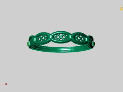 Women Ring Fancy Ring Plain light weight STL 3DM Printable 3D print model 19