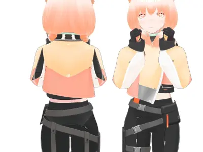 VTuber Low-poly 3D model