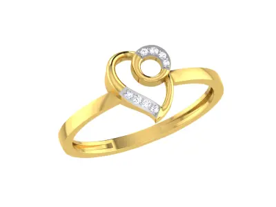 Women Ring Render 3dm STL OBJ FBX Details 3D print model 12