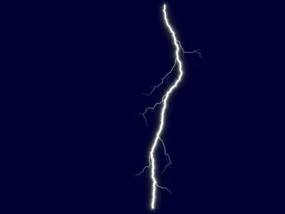 Realistic 3D Lightning CG-11 Low-poly 3D model