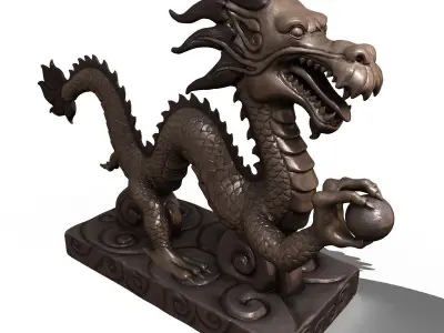  Asian Chinese Dragon 3D Model  3D model