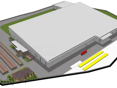 Factory layout -04 3D model