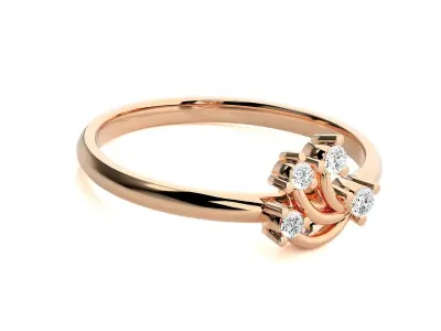 Women ring 3D print model 67