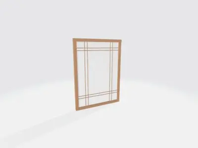 Japanese traditional doors 3D model