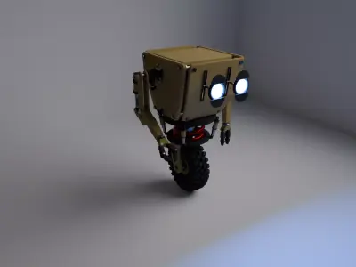 Robot - Low poly cute robot Low-poly 3D model