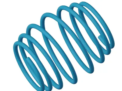 Plastic Convex Spring Toy 3D model
