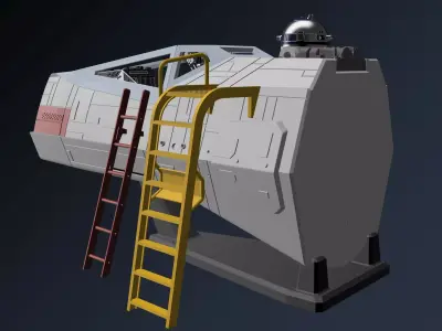 Model-X Cockpit Diorama 1-6 scale 3D print model