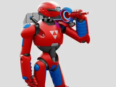 BATTLE DROID ZHOUMI  RIGGED 3D model