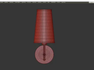 NOAH SHADED BATH SCONCE Low-poly 3D model