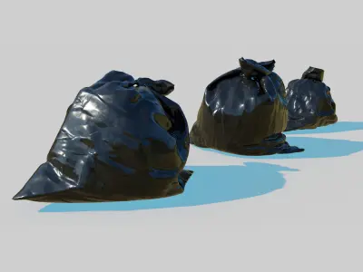 Trash Bag Pack 3D model