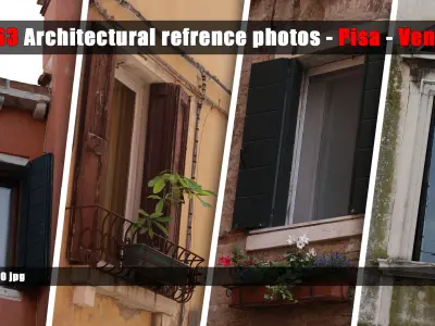 363 Architectural reference photo - pisa - venice - vol 02 3D model