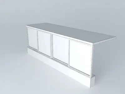 Corridor with windows Free 3D model