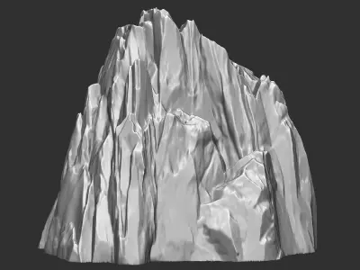 3D Mountain rock Zbrush sculpt 3D model