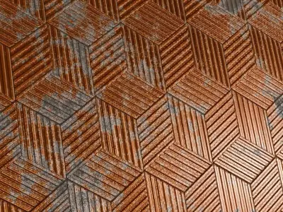Rusty Metal Plate Rusted Industrial PBR Seamless Texture