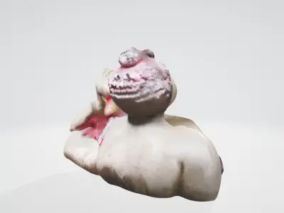 Creative Art Sculpture 3D Asset Low-poly 3D model