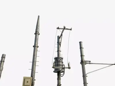 high quality traffic lights with 8k pbr textures  Low-poly 3D model