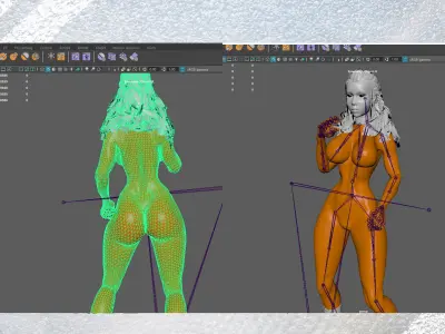 Mercury Bunny Low-poly 3D model